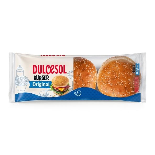 Pains burger au sésame Dulcesol – pack de 6 (300 g)