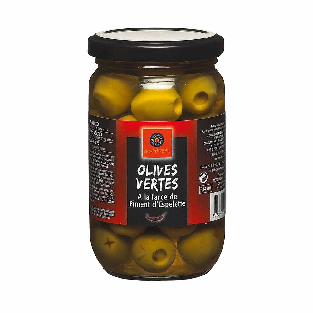 olives verte piment