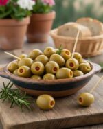 MONTPERAL Olives vertes au poivron rouge grillé 120g