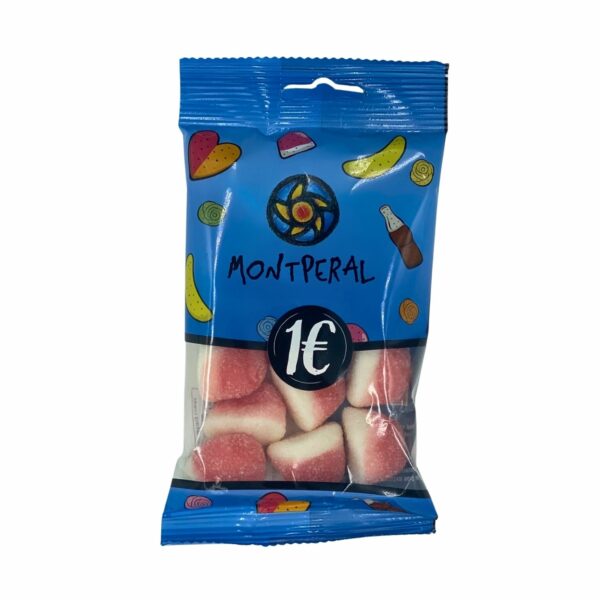 Bisous fraise Bonbons sucrés Montperal