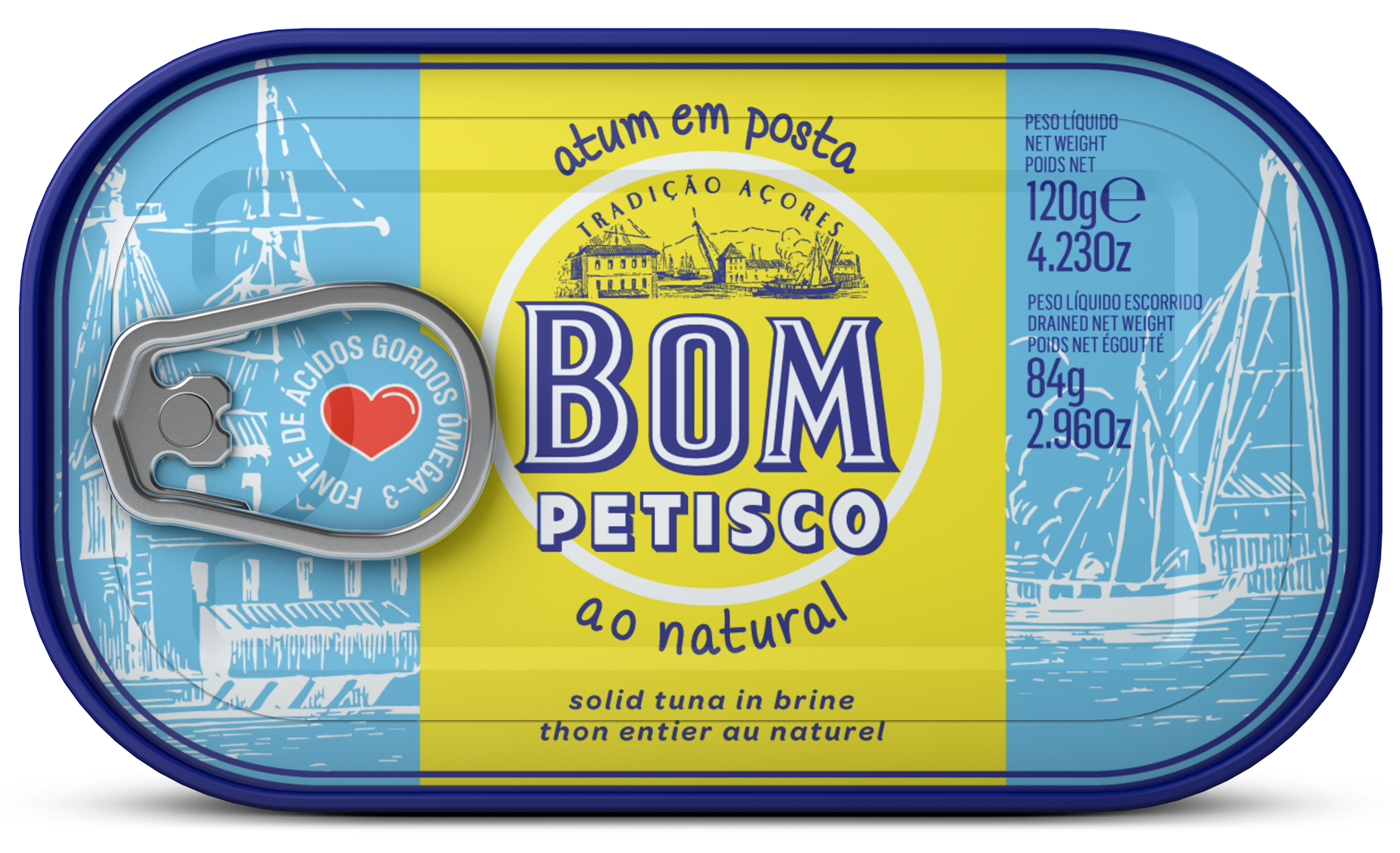 Thon au naturel Bom Petisco – 120 g Thon au naturel Bom Petisco – 120 g