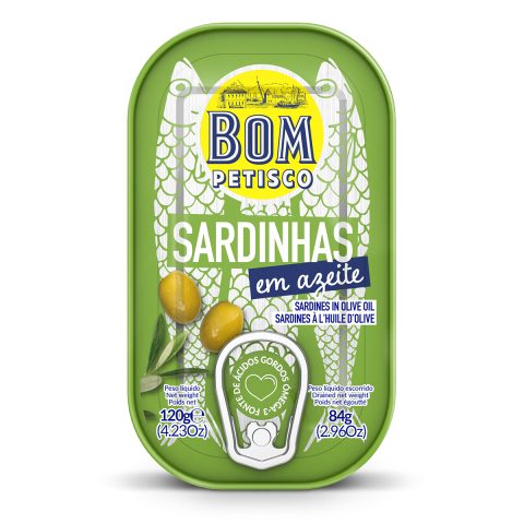 Sardines à l'huile d'olive Bom Petisco – 120 g