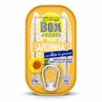 Sardines à l'huile végétale Bom Petisco – 120 g