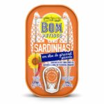 Sardines à l'huile végétale piquante Bom Petisco – 120 g
